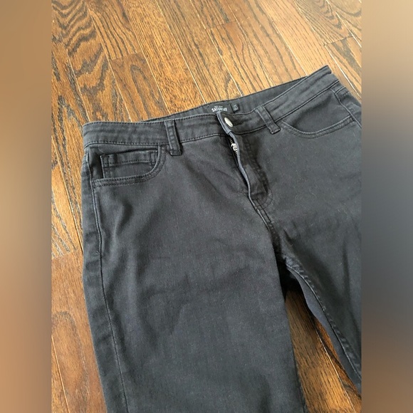 Kate Spade Saturday Women’s 28 Mid-Rise 9” Black Skinny Jeans - VGUC! - Picture 3 of 11